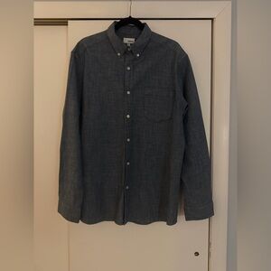 Sonoma Men's Dark Gray Casual Button-Down Shirt